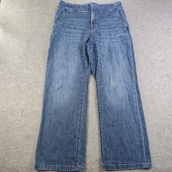 Pilcro Denim - Pilcro Anthropologie Jeans Women's 34x31 (31 Tag) Blue Wide Leg High Rise